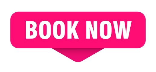 book now sticker. book now sign on transparent background