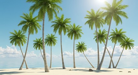 Sun-Drenched Coconut Grove AI Generated