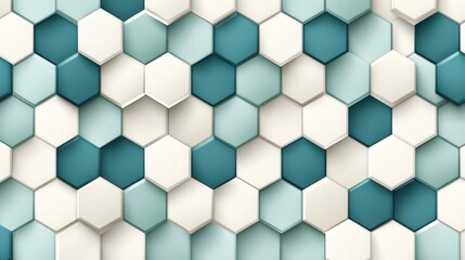 Naklejka premium Abstract Hexagon Pattern
