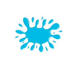 Obraz premium blue paint splash