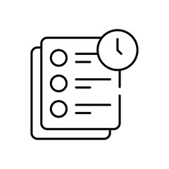 Order History vector icon stock illustration