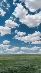 Grand Prairie under Cerulean Skies: A Breathtaking Natural Landscape