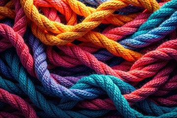Intricate woven threads, rich colors, seamless design , medieval, geometric