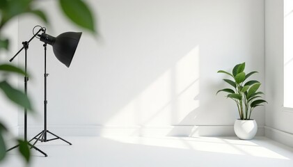 Pure white studio setting ideal for product shots, minimal backdrop, beauty background, isolated