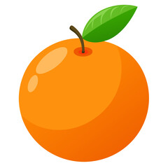 Fresh orange fruit illustration vector graphic for healthy eating and vitamin c benefits concept design