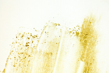 A flat teture, white surface that has a noticeable yellow stains o matcha green tea on it. bright...