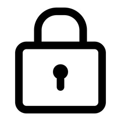 lock icon for illustration