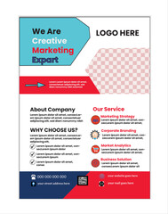  corporate and modern business flyer A4 template, abstract business flyer creative design, editable vector template
design, new digital marketing flyer set with various color.
