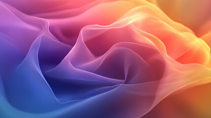 Obraz premium abstract color background with smooth wavy lines in blue and orange