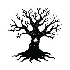 tree silhouette vector