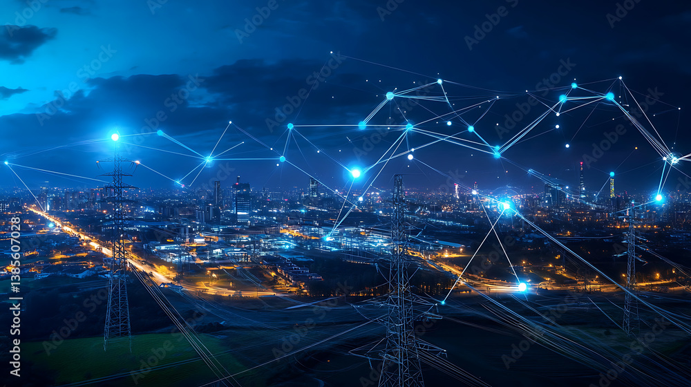Poster an ai powered system enhancing energy grid management by analyzing power usage patterns, weather for