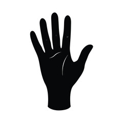 human hand isolated on white