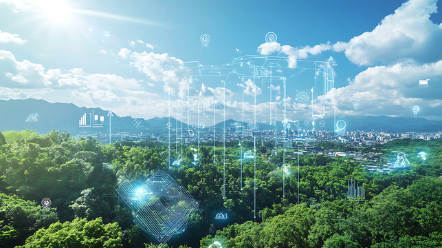 An AI powered system enhancing environmental monitoring by analyzing real time sensor data from air, water, and soil quality sensors