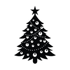 christmas tree vector illustration