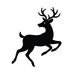 deer silhouette vector illustration
