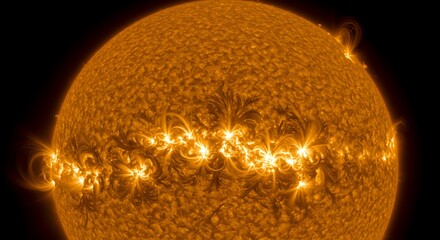 Solar Inferno: A Tapestry of Light AI Generated