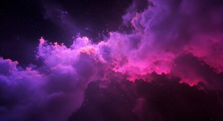 Fototapeta premium Crimson Nebula's Embrace AI Generated