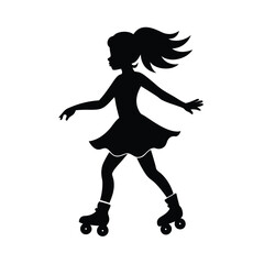dancing girl silhouette