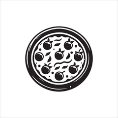 vector illustration of a pizza