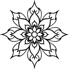 black and white rose