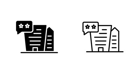 Hotel Reviews Icon Design