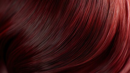 Burgundy Hair: A Close-Up View of Rich, Deep Red Locks