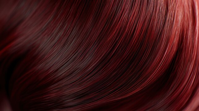 Burgundy Hair: A Close-Up View of Rich, Deep Red Locks