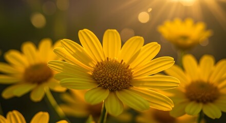 Golden Hour Bloom AI Generated