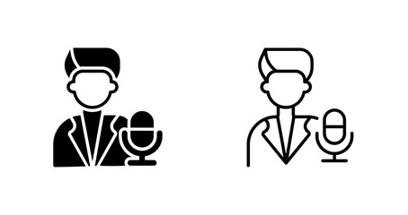 Podcast Host Icon Design