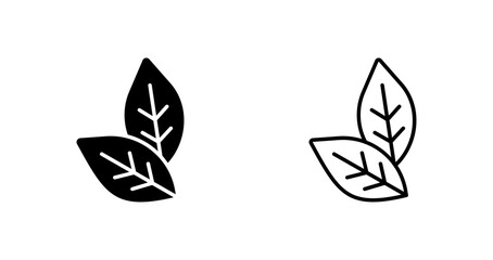 Tobacco Leafs Icon Design