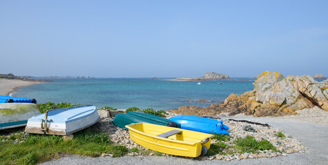 Magnifique paysage sauvage en Bretagne - France