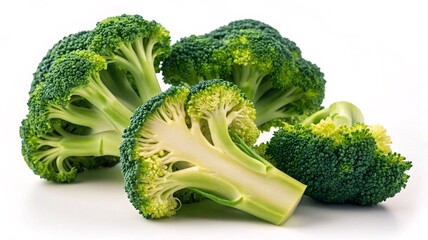 Fresh Broccoli Florets - Vibrant Green Organic Vegetables V1
