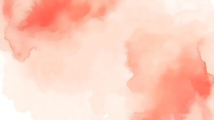 Obraz premium A soft watercolor abstract background using warm coral