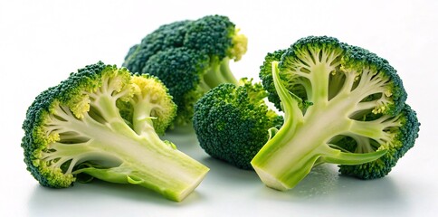 Fresh Broccoli Florets - Vibrant Green Organic Vegetables V5