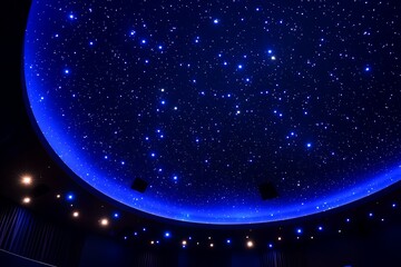 Obraz premium Starry Night Ceiling Design in a Theater or Auditorium