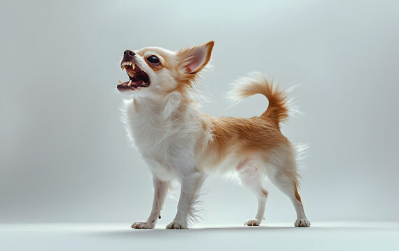 Aggressive Chihuahua Dog Showing Teeth – Angry Expression
