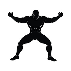 silhouette of a man running