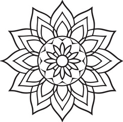 Fototapeta premium vector illustration of a flower