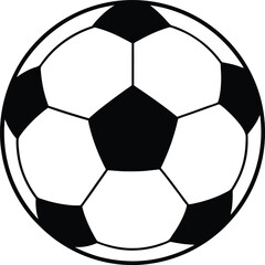 Soccer ball vector illustration on white background