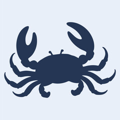 crabs fish silhouette