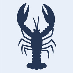lobsters fish silhouette