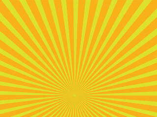 Fototapeta premium Yellow ray of sunlight background. Sunburst background. 