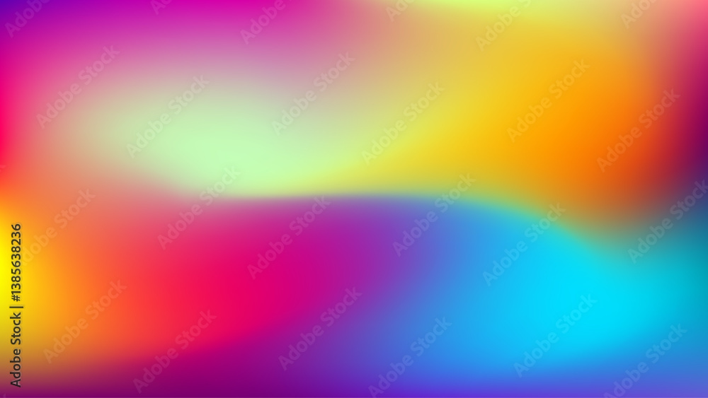 Poster abstract liquid neon blurred soft colourful gradient background. gradient mesh. modern template for 
