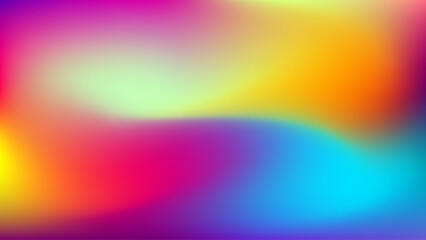 Abstract liquid neon blurred soft colourful gradient background. Gradient mesh. Modern template for design concepts, wallpapers, presentations, posters, prints and web. Vector illustration.