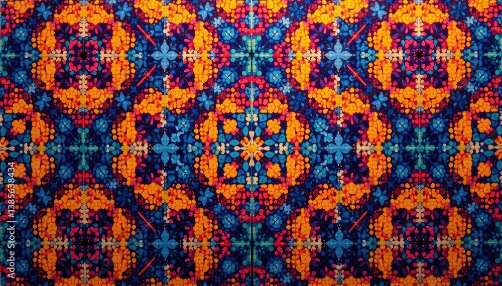 Canvas Prints geometric abstract tapestry design, repeating pattern, decor, abstract