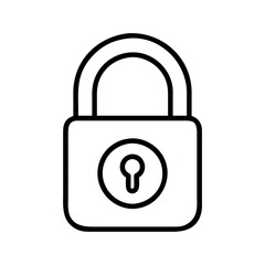 Padlock security icon vector illustration for safety and protection lock symbol secure access privacy 