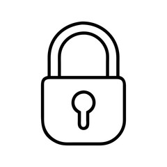 Lock security icon vector illustration for personal data protection and privacy lock symbol graphic 