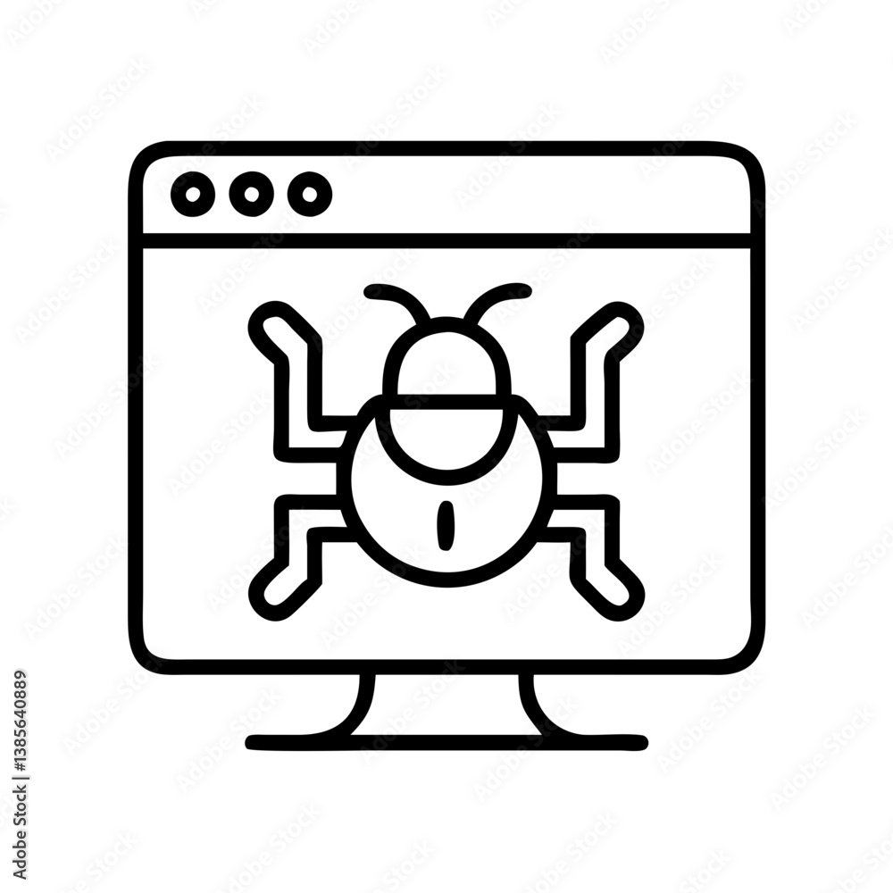 Poster computer bug detection and removal service for virus malware and trojan protection and security onli