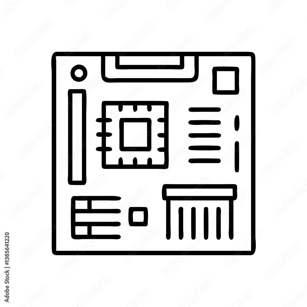 Poster motherboard circuit board computer component technology it hardware pc electronics mainboard system 