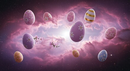 Cosmic Egg Hunt AI Generated